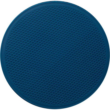 Set de protection silicone alvéolé anti-chaleur écologique sain 30 cm sous-potte pour tasses bols assiettes bleu marine (1/5)