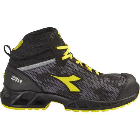 Utility Diadora Scarpa Shark Stable Impact Mid S3 SR ESD Nero Grigio 42 (1/5)