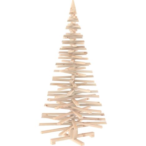Árbol de Navidad de madera KOTKA 150 cm Madera de Pino Maciza vidaXL (1/5)