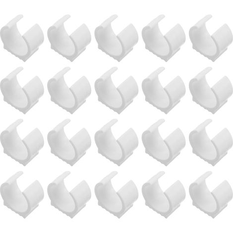 20 patins de protection en plastique forme U pour pieds support hamac, antidérapants tubes ronds 38 (1/5)