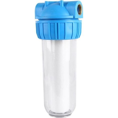 10-Zoll-Wasserfiltergehäuse mit einem 1-Zoll-Anschluss aus transparentem Messing zur Entfernung von Verunreinigungen (1/5)