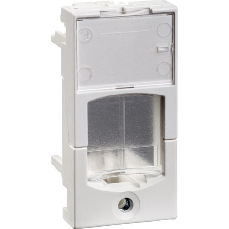 Actassi support adaptable 22,5x45mm blanc polaire volet incolore SCHNEIDER VDI88200P