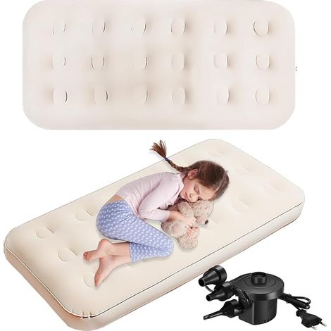 Lits Gonflables pour Enfants avec Pompe Électrique 140 x 70 cm (1/4)