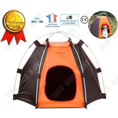 Niche pour animaux - Pliable - Tissu Oxford - Intérieur/Extérieur - Petit chien/chat (1/4)