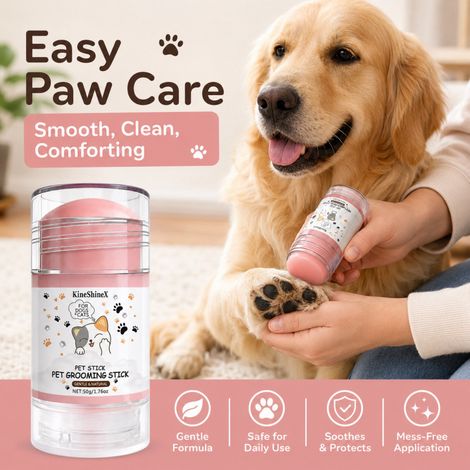 KineShineX Pet Paw Pad Balm for Cats and Dogs: Moisturizes and improves dry, rough paws. (1/4)