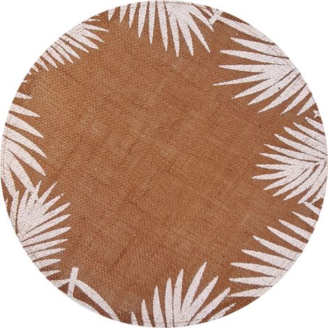 Set de table rond Tropical marron (1/2)