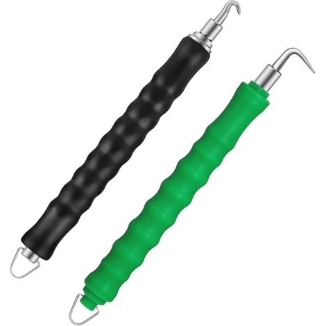 Pcs Fil Twister Crochet pour Barres d'Armature, Béton en Métal Torsions Clture Cerclage Outils pour Réduire la Fatigue des Mains (Courbe et Droit) (1/5)