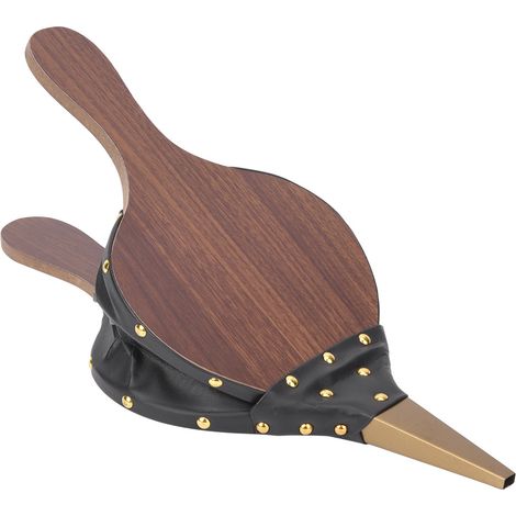 Soufflet Artisanal en Bois Massif pour Cheminée, Dépoussiérage et Feu - Collection d'Artisanat Fait Main (1/5)