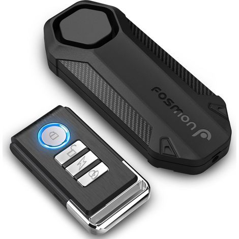 1 Alarme Antivol Avec Sirène 113dB, Capteur Vibrations, Étanche Pour Moto, Vélo, Scooter (1/5)