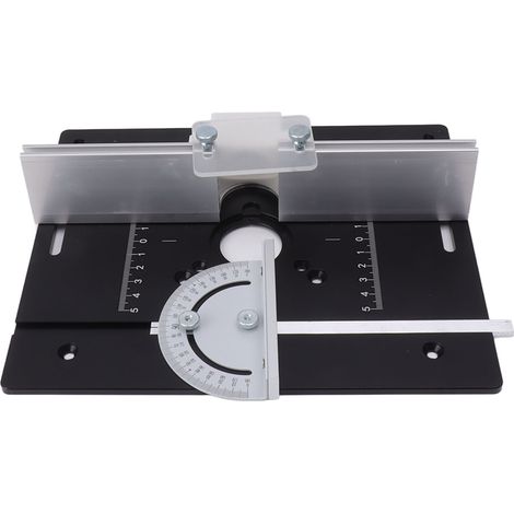 Einlegeplatte für Frästisch, aus Aluminiumlegierung und Stahl, höhenverstellbar, zum Fräsen. (1/5)