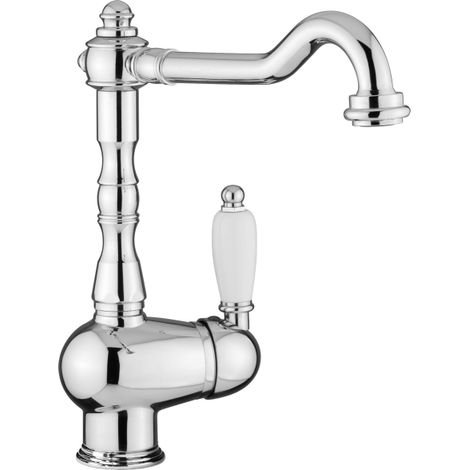 Einhebel-Spültischmischer mit schwenkbarem Auslauf Serie Paffoni Belinda-Melissa FME181CR Verchromt - Messing
