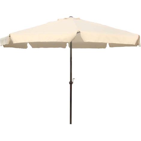 Domo Mea Ombrellone da Giardino in alluminio - Ecrù - 3 m