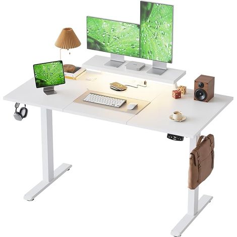 Electric Standing Sitting Desk with Mobile Monitor Stand (1/5)