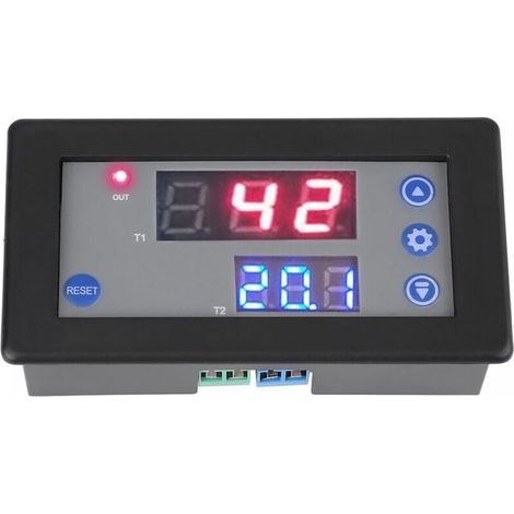 Module de relais de temporisation 12V minuterie de Cycle double affichage LED numérique (1/5)