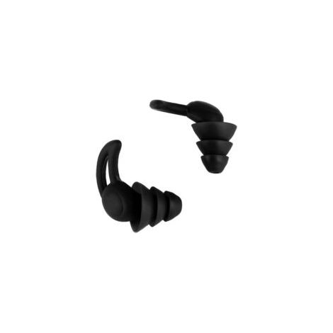 JSSEVN-Bouchons d'oreilles professionnels antibruit, adaptés à la protection du conduit auditif, aux musiciens, aux fêtes, aux batteurs,Une paire de noir (1/5)