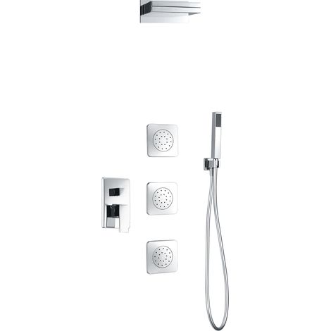 IMEX - columna ducha empotrada con grifo cromado
