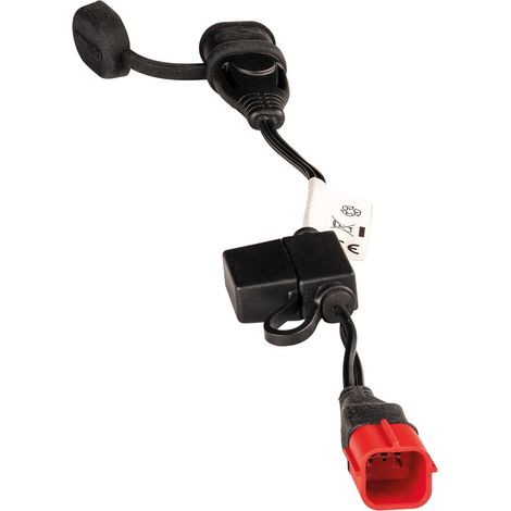 Cable optimizado (adaptador) con enchufe para conectar el cargador a una toma EURO5 (6 pines) y conector SAE (longitud 40 cm) (EL)