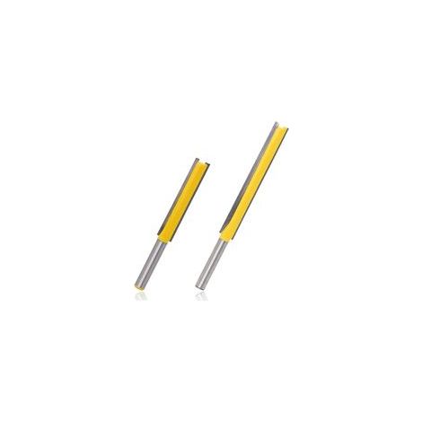2pcs 8mm Fraises à Rainurer Droites Carbide Mèches de Routeur Droites Extra Longues Queue Fraises Droite Flush Trim Router Bits 50mm 76mm (1/5)