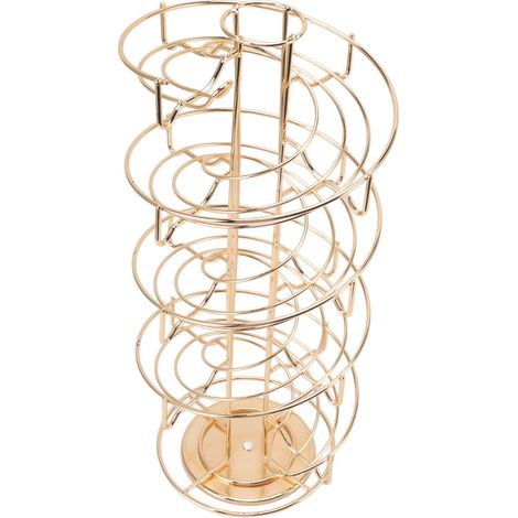 Kaffeekapselhalter, goldfarben, Edelstahl, 360-Grad-Drehung, für Cafés (1/5)