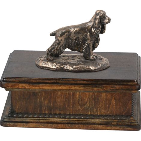 Urne funéraire pour Cocker Anglais - urne classique avec statuette, urne élégante ornée d'un chien, par Art-Dog (1/5)