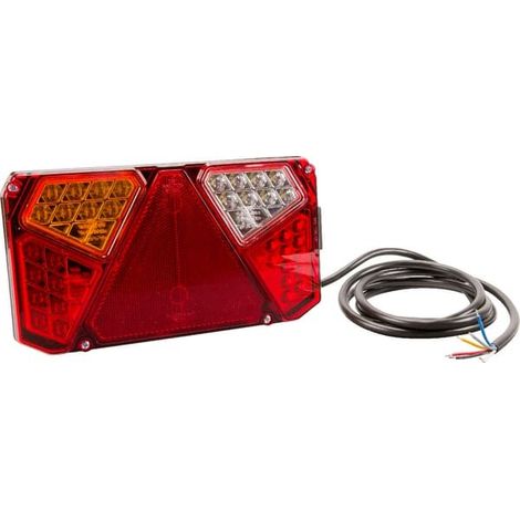 Feu arrière LED rectangle gauche câblé UNIVERSEL LA40007 (1/5)