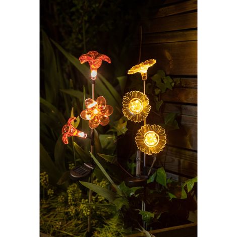 Lot de 2 fleurs solaire 75cm (1 pièce par modèle) (1/3)
