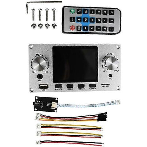 Module de décodage audio sans perte avec écran couleur TFT 2,8 pouces, compatible avec la sortie audio numérique I2S, couleur argent PA (1/5)
