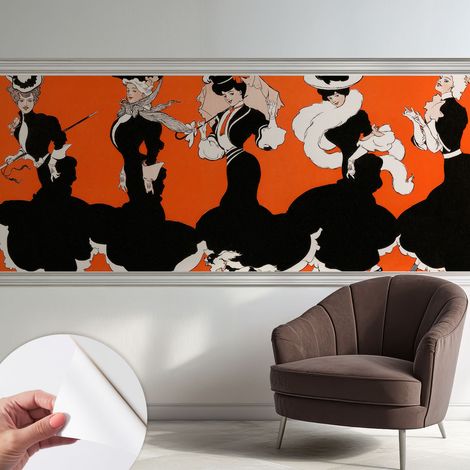 Papier peint autocollant adhésif installation rapide du papier peint durable et résistante Tenues féminines 250x104 cm (1/5)