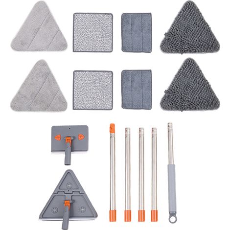 Wall Cleaning Mop Set with Adjustable Rod (1/5)