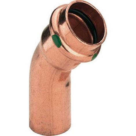 Coude 45° cuivre à sertir Profipress MF - Fig 221 - 42mm - Viega (1/2)