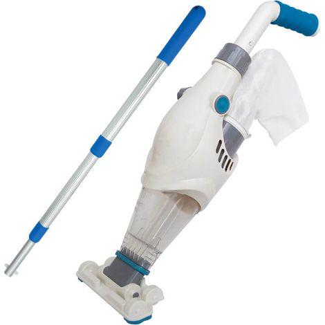 Pulitore Aspiratore per Piscine a Batteria con Palo Telescopico NetSpa Super Cleaner