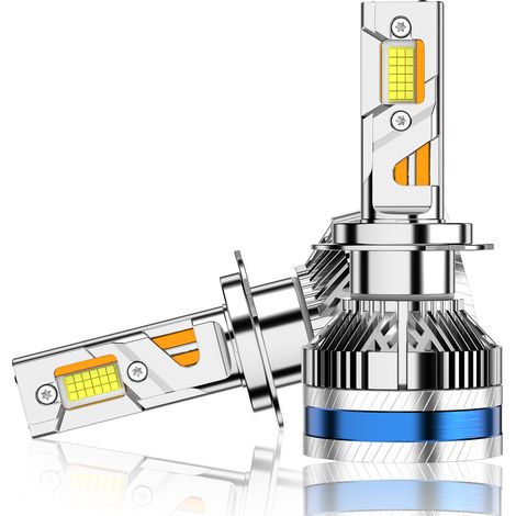 Ampoule LED H7 pour voiture, 320W, 21000 lm, 6000 K,lumière blanche froide,angle de faisceau réglable à 360°,étanchéité IP67. Phares de voiture (1/5)
