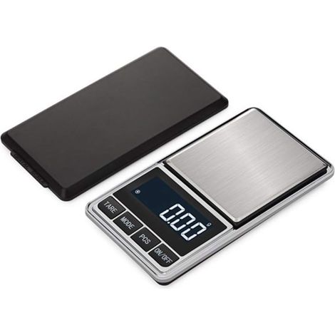 Balance Electronique - 500 g / 0,1 g - Pour Bijoux Et Petits Objets - Affichage LCD Rétroéclairé - Alimentation Piles - 1 Pièce (1/5)