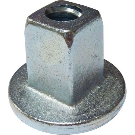Moncoffrage – Écrou de coffrage carré monobloc en acier forgé – Compatible tige ø 23 mm – Installation rapide pour banches SATECO