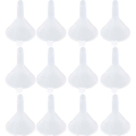 Mini-Kunststofftrichter, 31 mm, 12er-Pack, für Flaschen, präzises Abfüllen, 6 mm, robustes PP, für ätherische Öle (1/5)