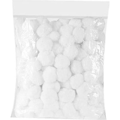 Boules filtrantes pour piscine, billes en fibres respectueuses de l'eau, pour étangs, aquariums, bains à remous - 700g. (1/4)