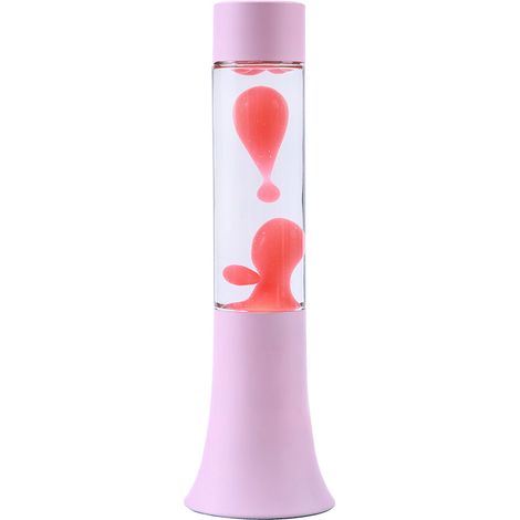 iTotal - Flared Lava Lamp - Pastel Pink - 9 x 9 x 37 cm