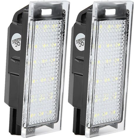 Set mit 2 LED-Kennzeichenleuchten für Twingo/Clio/Megane/Lagane (1/5)