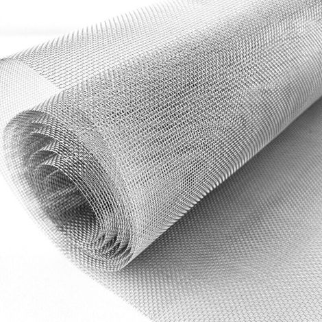 Feinmaschiges Metallgewebe 60 x 200 cm, Edelstahlgewebe 304, nagetier- und mückenabweisendes Drahtgeflecht, Insektennetz, Voliere, Garten, Speisekammer (20 Maschen) (1/5)