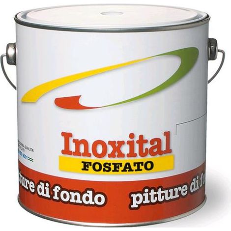 ANTIRUGGINE INOXITAL a base di FOSFATO di Zinco Colore BIANCO 2,500 Litri