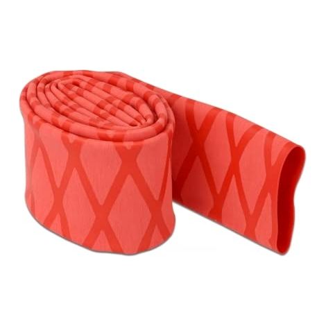 DELOCK GAINE THERMORÉTRACTABLE ANTIDÉRAPANTE MOTIF X ROUGE 1 M X 30 MM 19598
