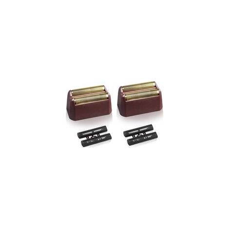 Lot de 2 têtes de rasage de rechange professionnelles (grille et bloc-couteaux) pour rasoir Wahl Série 5 Star Finale — Pour un rasage ultra-précis — Compatible avec la référence 8164 — Rouge (1/4)