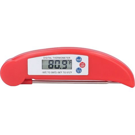 Schnelles digitales Fleischthermometer mit klappbarer Sonde – zum Kochen von rotem Fleisch (1/5)