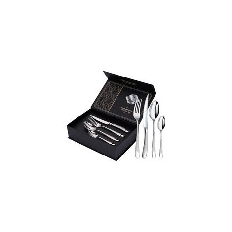 Lot de 24 couverts martelés en acier inoxydable avec couteau, fourchette, cuillère, couverts pour 6 personnes, couverts modernes en argent pour la maison/restaurant/fête (1/5)