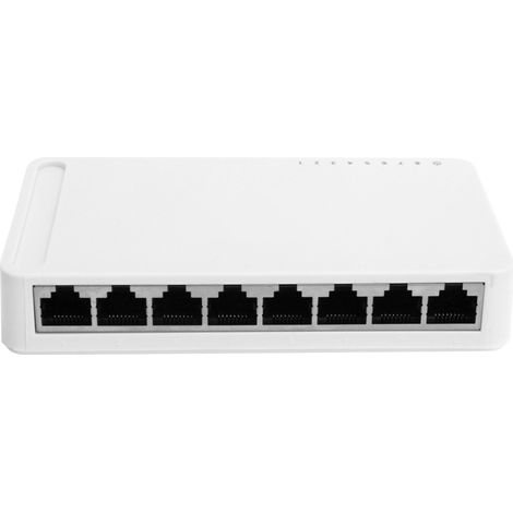 Commutateur réseau Ethernet Gigabit 8 ports, adaptateur RJ4510/100/1000 Mbps, prise 100-240 VUS (1/5)