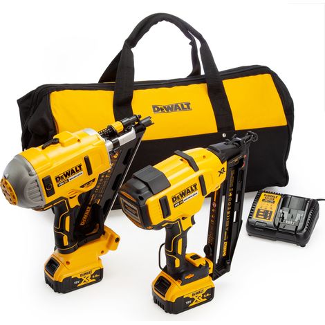 DEWALT DCK2046P2 Twin Nailer Kit 18V 2 x 5.0Ah Li-ion DEWDCK2046P2 (1/5)