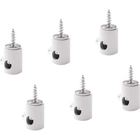 (blanc) 6PCS Crochet pour lustre, Crochet pour lustre à câble