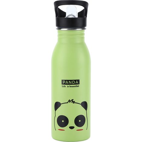 Gourde Isotherme Panda 500ml en Acier Inoxydable, Bouchon à Succion pour Sport et Randonnée (1/5)