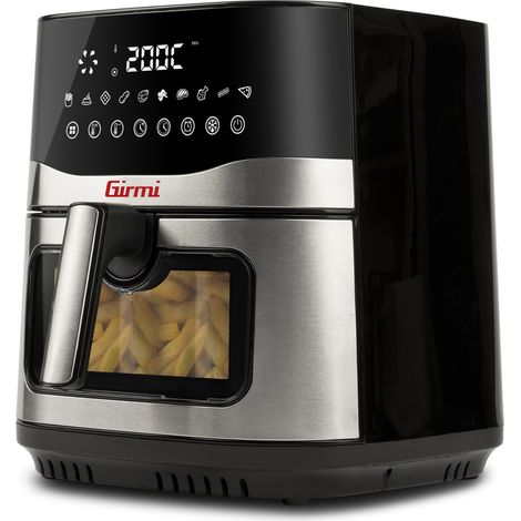 Girmi FG90 Ecofrit Premium Friggitrice ad Aria 9L 2200W con 10 Programmi