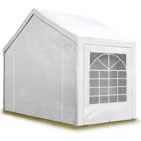 TOOLPORT Marquee Garden Tent 3x2 m Gazebo PE 350 N tarpaulin 100% waterproof white (1/5)